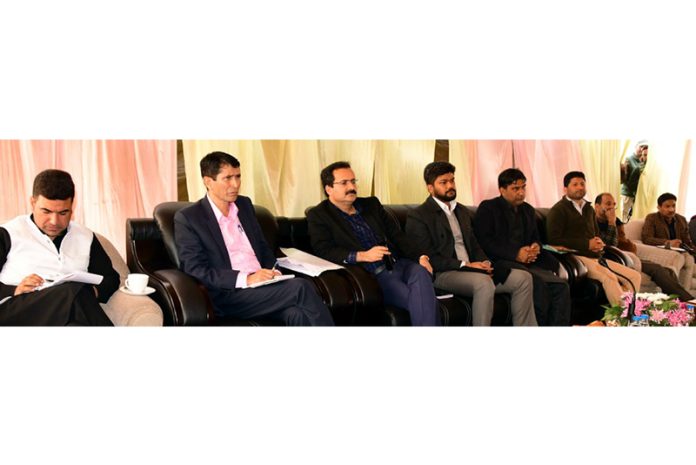 Commissioner Secretary FCS&CA Zubair Ahmad chairing public darbar at Ganderbal.