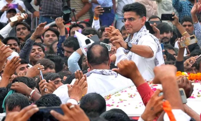 Former Rajasthan Deputy Chief Minister Sachin Pilot filed his nomination for the forthcoming Assembly elections in Tonk on Tuesday.