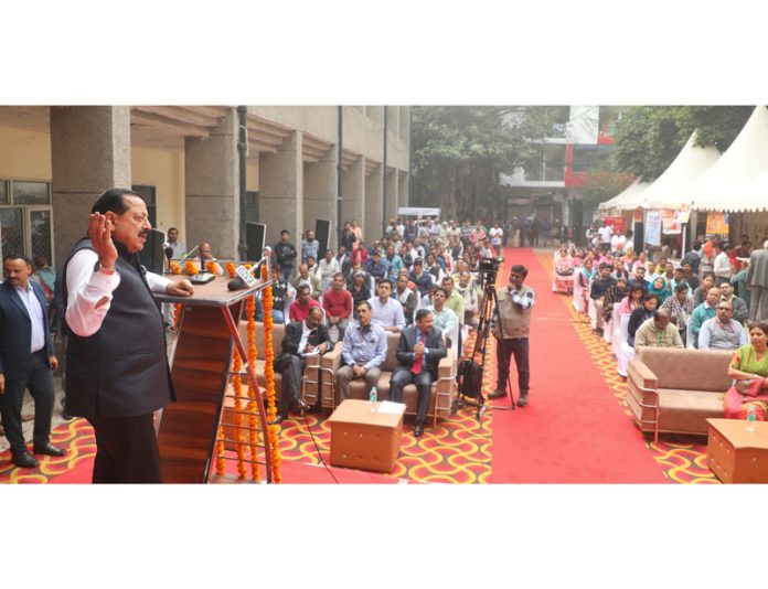Union Minister Dr Jitendra Singh addressing the 