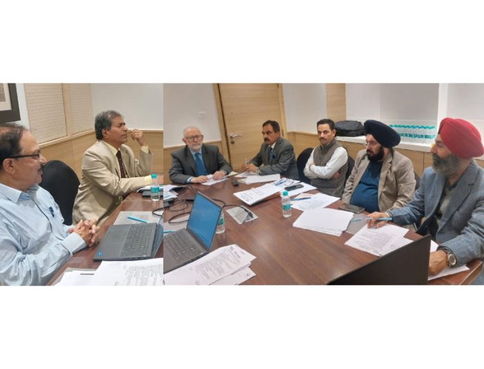 Board meeting of JKITCO Ltd in progress at Jammu on Wednesday.