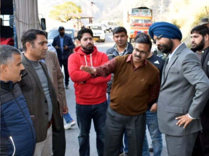 DC Harvinder Singh during visit to Assar on Monday.