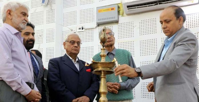 Hindi writers conference being inaugurated by dignitaries on Thursday.