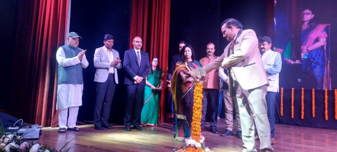 Rajesh Kumar, Executive Director, POWERGRID inaugurating cultural festival on Saturday.