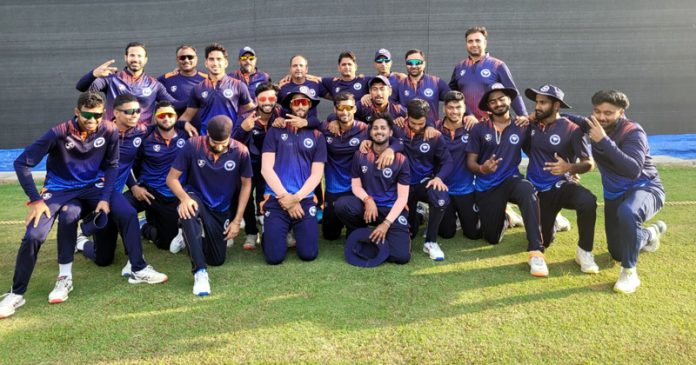 J&K Under-23 team posing for group photograph.