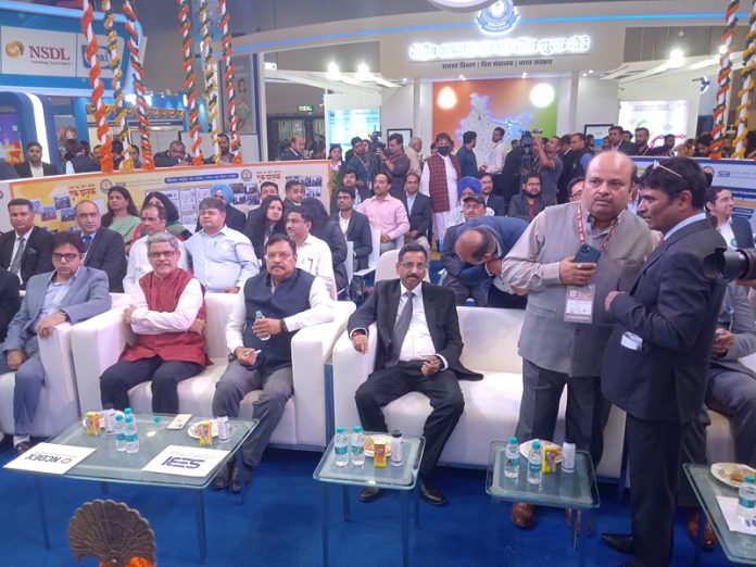 Market experts at the 42nd India International Trade Fair in New Delhi.