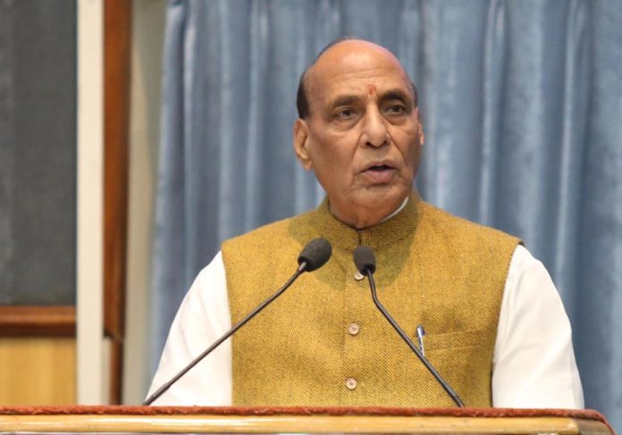 Defence Minister Rajnath Singh addressing the plenary session of DRDO Quality Conclave, in New Delhi on Wednesday. (UNI)