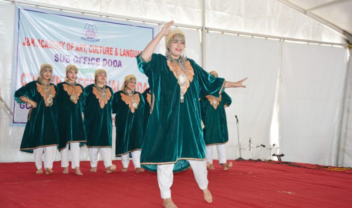 Artists performing during a programme organised by JKAACL on Saturday.