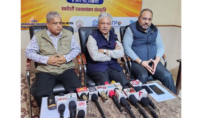 Director of LEAD Sunil Shah and others during a press conference on Wednesday.