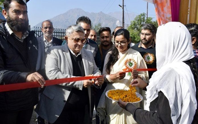 DDC Reasi Vishesh Mahajan inaugurating a day-long job fair in Reasi on Friday.