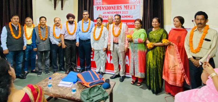 New team of LIC pensioners elected in Jammu on Tuesday.
