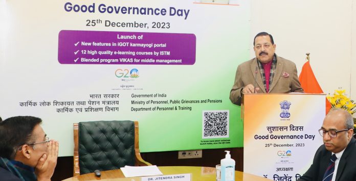 Dr Jitendra Launches Extended 'Karmayogi' Version To Mark 'Good Governance Day'