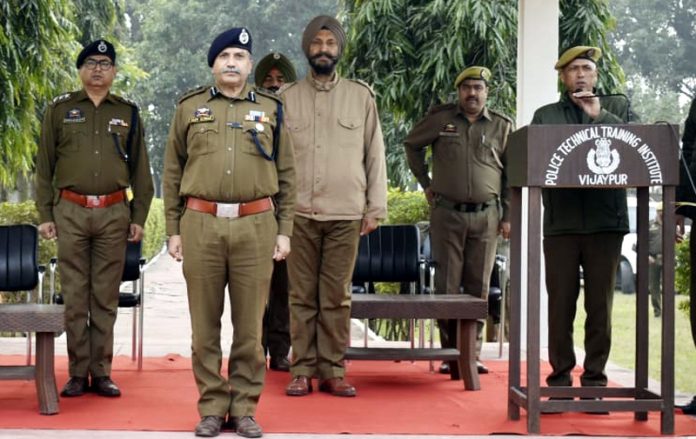 Shiv Kumar, Principal, PTTI Vijaypur addressing a function on Thursday.