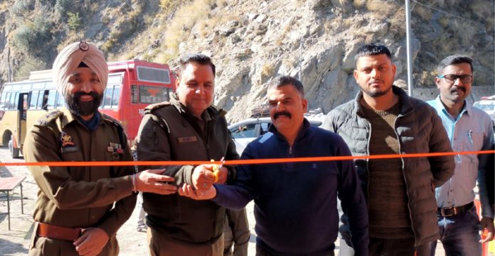 Free health camp for drivers being inaugurated at Kishtwar on Wednesday.