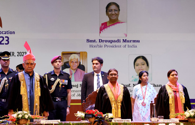 President of India Droupadi Murmu in Srinagar