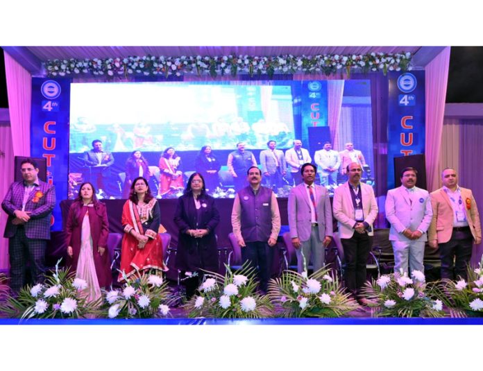 Prominent Dermatologists, Venereologists and Leprologists during a conference at Jammu on Saturday.