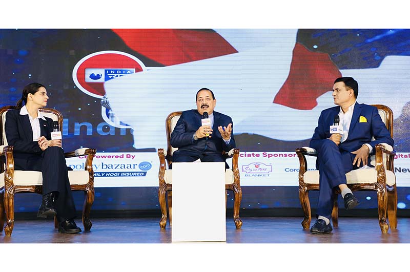 Union Minister Dr. Jitendra Singh participating at a National “Manch” TV Conclave at New Delhi on Thursday.