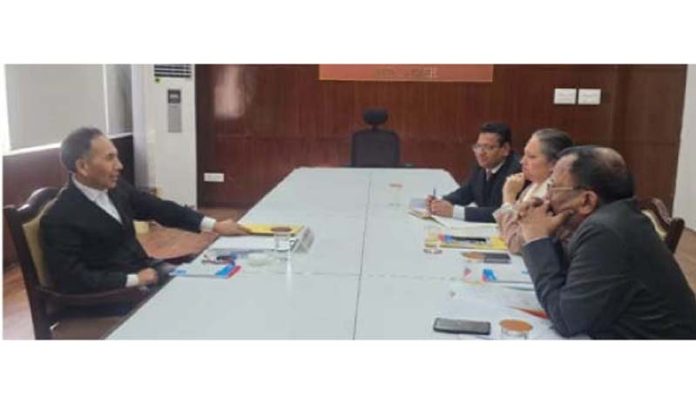 Justice Tashi Rabstan chairing a meeting on Thursday.