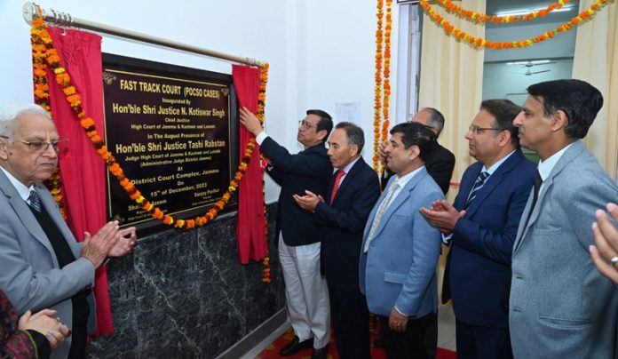Chief Justice inaugurating newly constructed Fast Track Court on Friday.