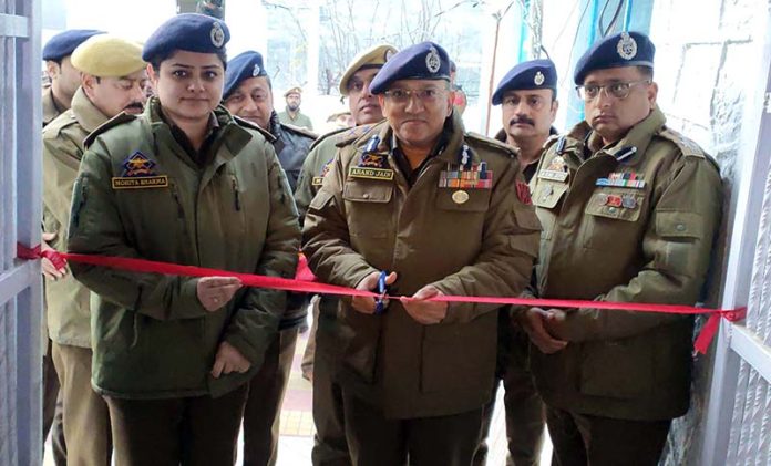 IGP Jammu, Anand Jain, inaugurating the renovated building of Police Station Banihal in Ramban on Friday.