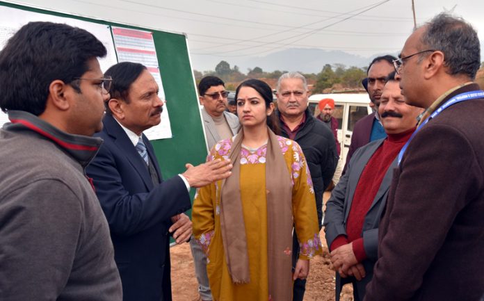 Advisor to LG Rajeev Rai Bhatnagar during visit to GMC Udhampur on Saturday.