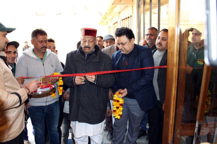 Former Minister and senior BJP leader, Devender Singh Rana inaugurating an outlet in Jammu on Saturday.