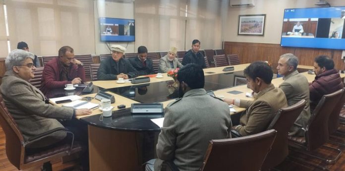 DDC Chairmen of Kashmir during meeting with Chief Secretary.