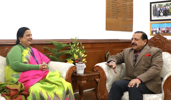 Vice Chancellor JNU Calls On Dr Jitendra, Discusses StartUp Collaborations