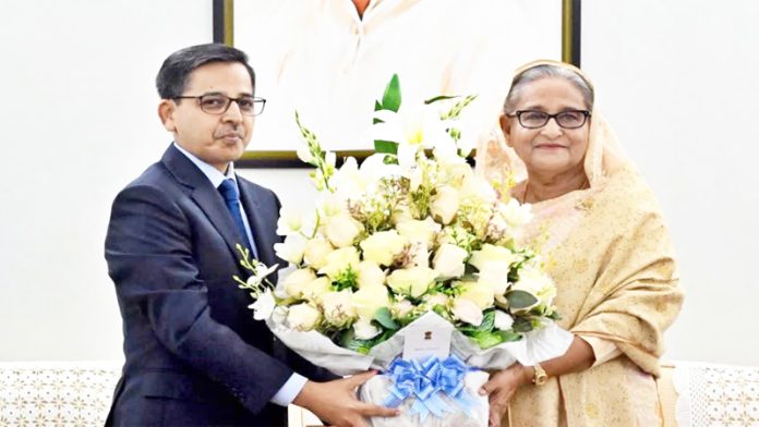 Indian envoy meets Bangladesh PM Hasina, conveys greetings on re-election