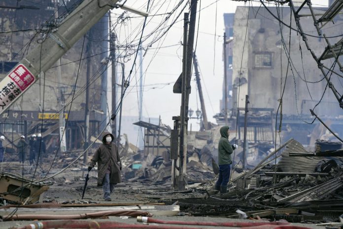 Powerful Earthquakes Leave At Least 30 Dead, Destroy Buildings Along Japan's Western Coast