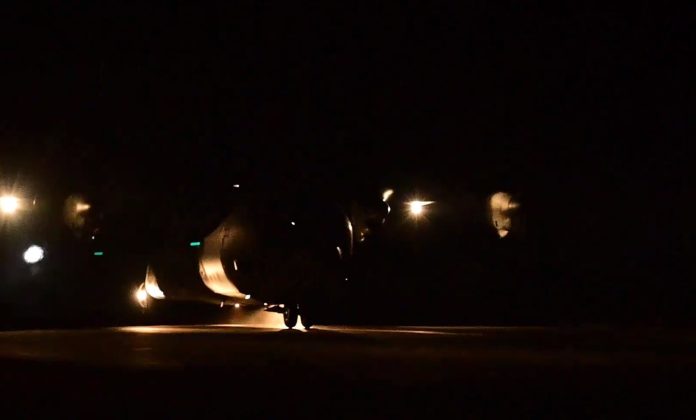 IAF's C-130J Aircraft Makes Night Landing At Kargil Advanced Landing Ground