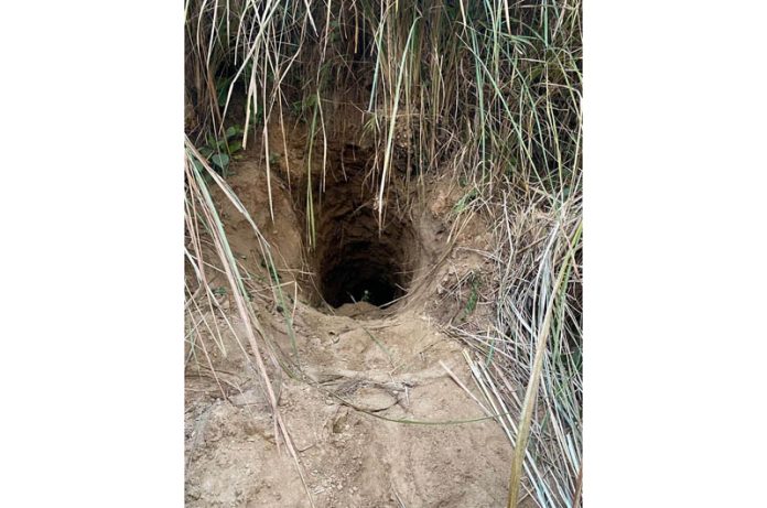 Suspicious tunnel detected in Ghagwal, Samba on Thursday.