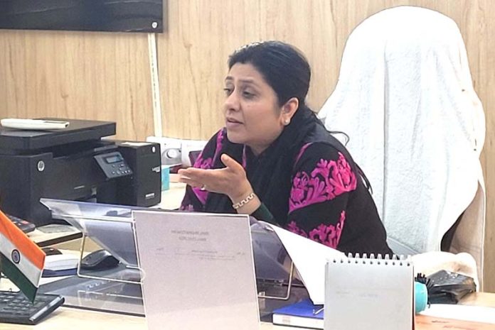 Anoo Malhotra chairing a meeting on Monday.