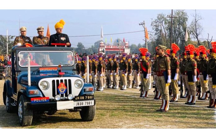 DDC Chairperson Kathua inspection Republic Day parade.