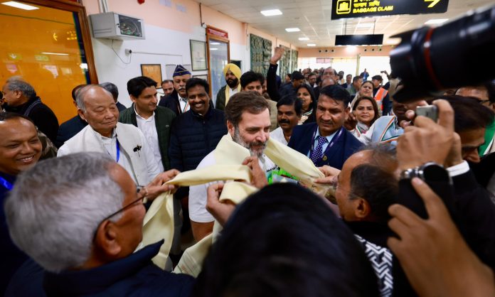 Bharat Jodo Nyay Yatra | Rahul Gandhi Receives Warm Welcome From Party Leaders In Imphal