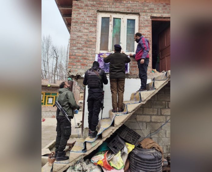 Property Of Militant Associate Working With LeT Attached In J&K's Budgam