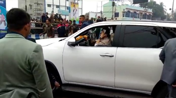 Mamata Suffers Injury After Her Car Halts Suddenly To Avoid Collision With Vehicle