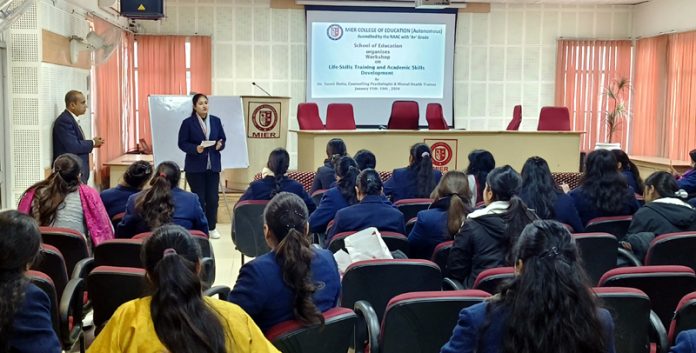 Participants in the workshop at MIER College.