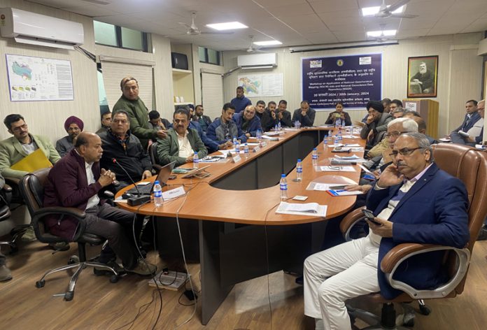 Geo-scientists and others during a workshop at Jammu on Tuesday.