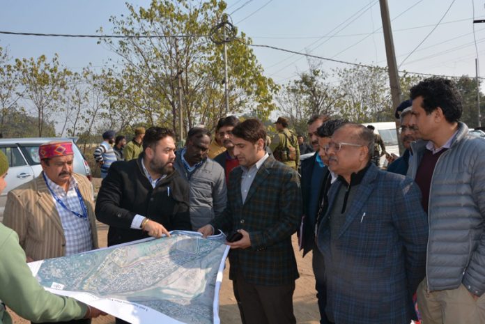 Secretary Civil Aviation during visit to Jammu Airport.