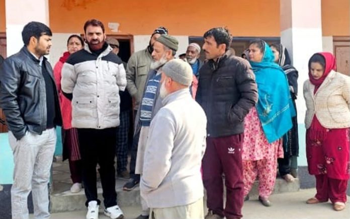 Dignitaries during visit to a Govt school.