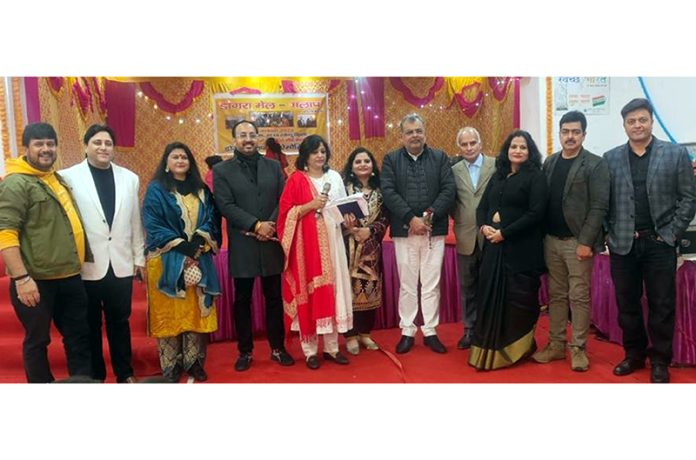 Dogras during a function at New Delhi on Sunday.