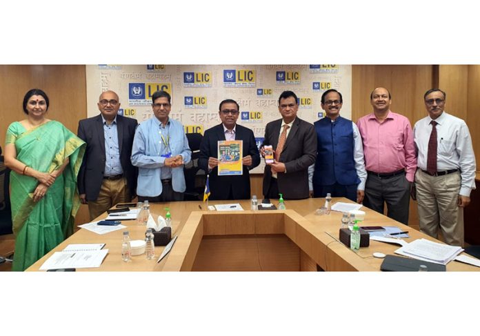 Siddhartha Mohanty, Chairperson LIC of India, launching new plan in a function on Friday.