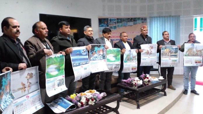 Himalayan Avian calendar being released in Jammu on Saturday.