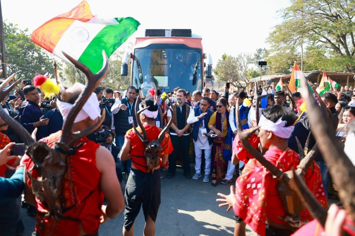 Congress' Bharat Jodo Nyay Yatra Resumes In Manipur; To Halt In Nagaland At Night