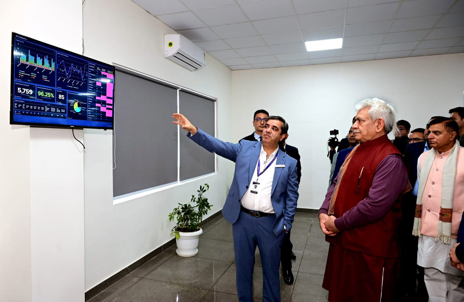 LG Sinha Inaugurates IT Firm’s Complicated In Kathua