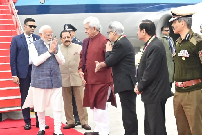 PM Modi Reaches Jammu To Inaugurate Various Projects, Address Rally