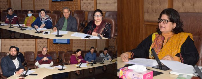 Secretary Cooperative Department Babila Rakwal chairing a meeting on Thursday.