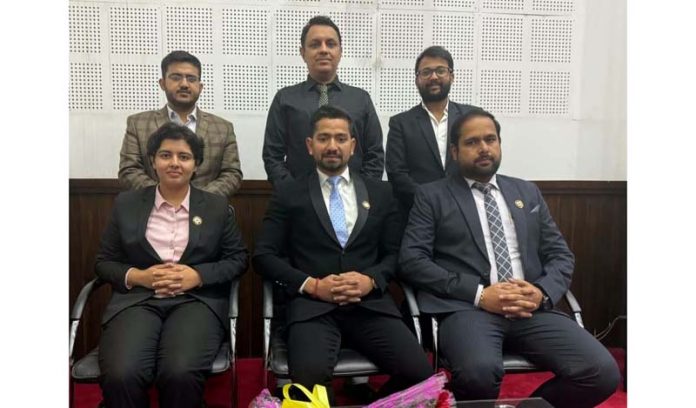 Newly elected office bearers of J&K Branch of ICAI.