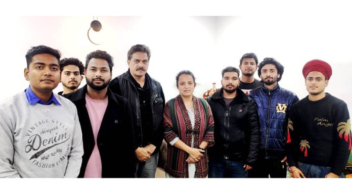 Youth delegation during meeting with DPAP leaders at Udhampur.