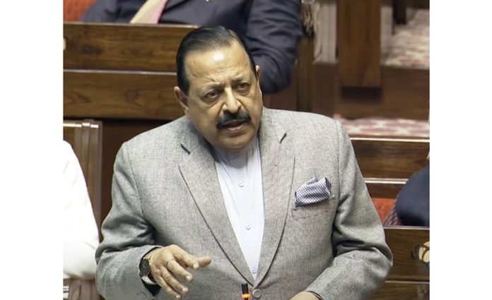 Union Minister Dr. Jitendra Singh replying to the debate on 'The Public Examinations (Prevention of Unfair Means) Bill, 2024', in Rajya Sabha on Friday.